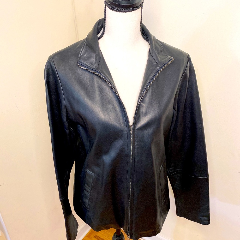Eddie Bauer Lambskin Leather Jacket NWT.